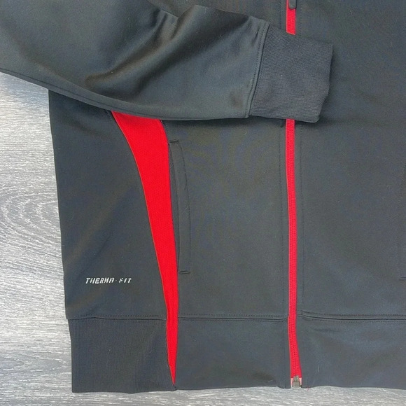 Nike SDSU Zip Up Therma Fit Jacket, black/red - Picture 4 of 7